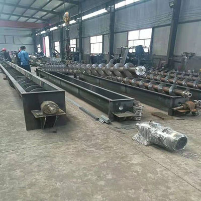 कुचल अनाज कीचड़ संदेश के लिए यू गर्त SUS304 औद्योगिक पेंच कन्वेयर: