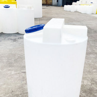 100L राउंड बॉटम पीई डोजिंग बकेट पीएसी / पाम केमिकल सीवेज एजेंट मिक्सिंग: