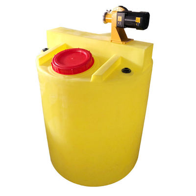 200L PE फ्लैट बॉटम प्लास्टिक मिक्सिंग बकेट PAM डिसॉल्विंग सीवेज ट्रीटमेंट रिएजेंट डोजिंग