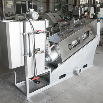 304 स्टेनलेस स्टील वाल्ट स्लज डीवाटरिंग मशीन स्क्रू प्रेस औद्योगिक स्वचालित