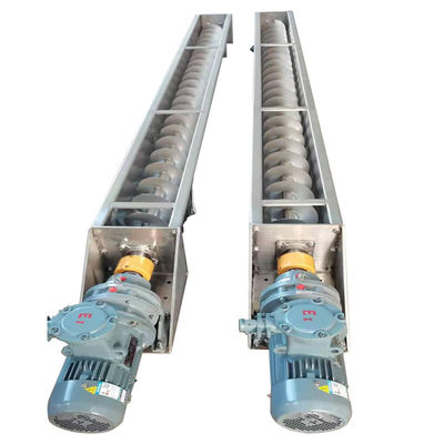 कार्बन स्टील स्टेनलेस स्टील दस्ता पेंच कन्वेयर यू प्रकार कम शुष्क पाउडर स्टोन कीचड़