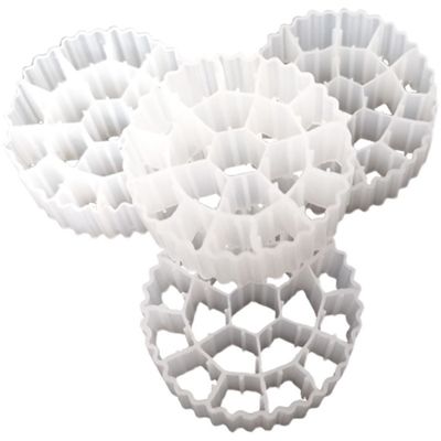 K1 K2 K3 MBBR मीडिया - वातन टैंक सीवेज उपचार के लिए द्रवीकृत बायो फिल्टर वाहक