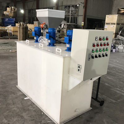 500L / H थ्री बॉक्स इंटीग्रेटेड PAM ड्राई पाउडर ऑटोमैटिक डोजिंग डिवाइस सीवेज ट्रीटमेंट