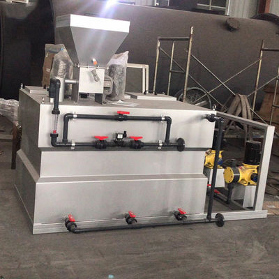 500L / H थ्री बॉक्स इंटीग्रेटेड PAM ड्राई पाउडर ऑटोमैटिक डोजिंग डिवाइस सीवेज ट्रीटमेंट