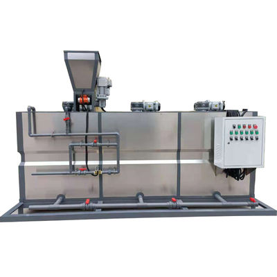 500L / H थ्री बॉक्स इंटीग्रेटेड PAM ड्राई पाउडर ऑटोमैटिक डोजिंग डिवाइस सीवेज ट्रीटमेंट