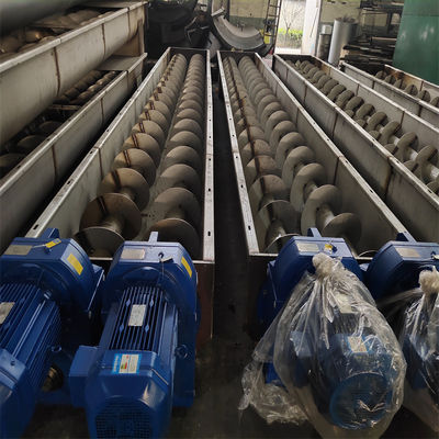 सीवेज ट्रीटमेंट प्लांट शाफ्टलेस सर्पिल कन्वेयर ग्रिड अवशेष कन्वेयर उपकरण