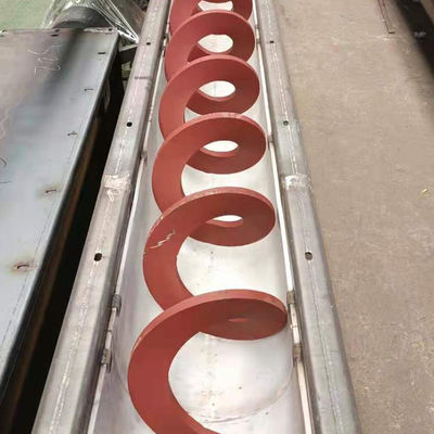 रेत सूखी पाउडर के लिए मैंगनीज स्टील कीचड़ पेंच कन्वेयर शाफ्टलेस सर्पिल कन्वेयर