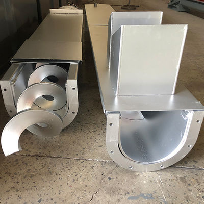 रेत सूखी पाउडर के लिए मैंगनीज स्टील कीचड़ पेंच कन्वेयर शाफ्टलेस सर्पिल कन्वेयर