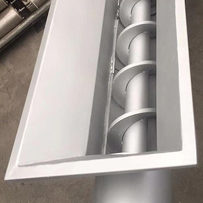 मोर्टार अनाज कीचड़ कार्बन ऐश कंक्रीट के लिए यू आकार का पेंच बेल्ट कन्वेयर शाफ्टलेस