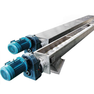 304 स्टेनलेस स्टील कृषि स्क्रू कन्वेयर कार्बन स्टील दस्ता रहित फीडर