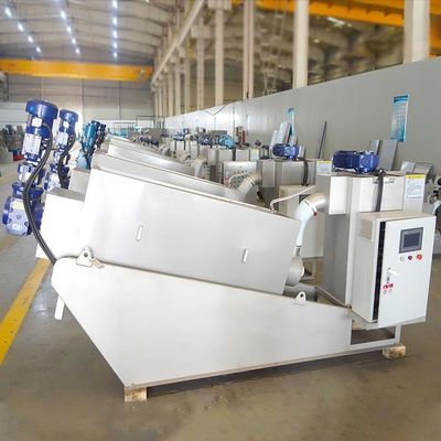 स्क्रू प्रेस केमिकल प्लांट स्लज डीवाटरिंग उपकरण पूर्ण स्वचालित