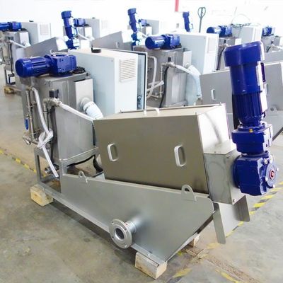 स्क्रू प्रेस केमिकल प्लांट स्लज डीवाटरिंग उपकरण पूर्ण स्वचालित