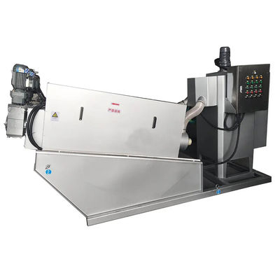 स्टेनलेस स्टील स्क्रू प्रेस स्लज डीवाटरिंग मशीन इंटीग्रेटेड थिकिंग