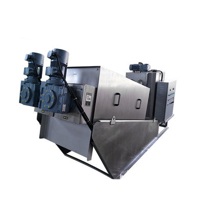 स्वचालित SS304 सर्पिल स्लज डीवाटरिंग मशीन उच्च निर्जलीकरण दर