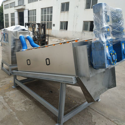 मलमूत्र के लिए वॉल्यूट स्लज डीवाटरिंग मशीन स्टेनलेस स्टील वॉल्यूट स्क्रू प्रेस