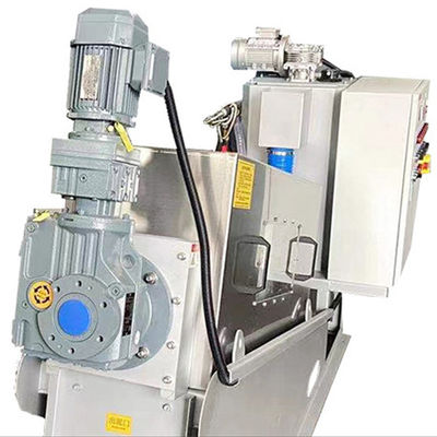 पूर्ण स्वचालित स्टेनलेस स्टील सर्पिल कीचड़ निर्जलीकरण प्रणाली 2.23kw 380Volt