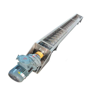 304 स्टेनलेस स्टील यू आकार का दस्ता रहित पेंच कन्वेयर मशीन 1 ~ 20 मीटर लंबाई