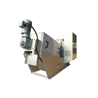 SS304/316 स्क्रू प्रेस स्लज डीवाटरिंग मशीन 2.25kw ऑटोमैटिक रनिंग