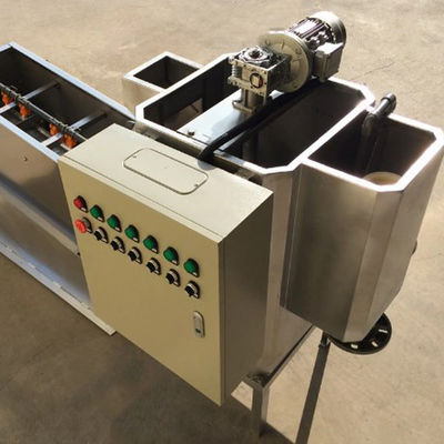 SS304/316 स्क्रू प्रेस स्लज डीवाटरिंग मशीन 2.25kw ऑटोमैटिक रनिंग