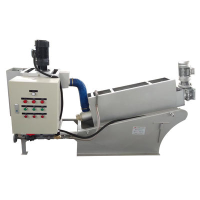 स्लज डीवाटरिंग अपशिष्ट जल उपचार के लिए 8 किलो / एच वॉल्यूम स्लज डीहाइड्रेटर सिस्टम