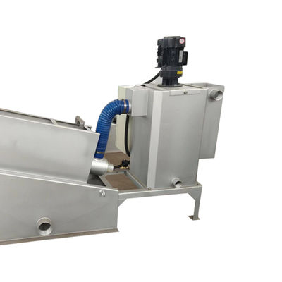 अपशिष्ट जल उपचार स्लज डीवाटरिंग मशीन मल्टी स्क्रू प्रेस 1-2500 किग्रा / एच