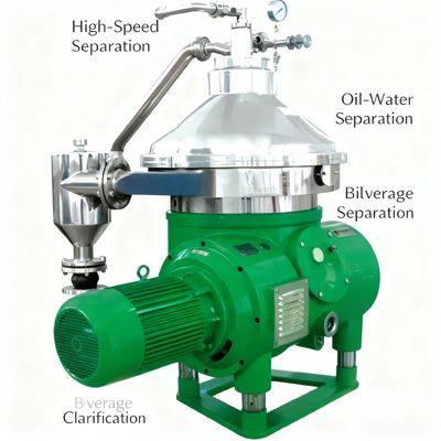 औद्योगिक में ठोस और तरल चरणों के निरंतर पृथक्करण के लिए स्वचालित डिस्क केन्द्रापसारक