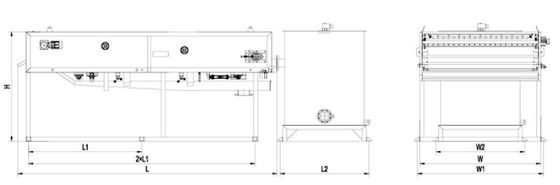 500 मिमी ग्रेविटी स्लज थिनर, 5m3 / h ग्रेविटी बेल्ट थिनर