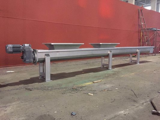 कार्बन स्टील स्क्रू बेल्ट कन्वेयर, 300 मिमी डिस्चार्ज स्क्रू कन्वेयर: