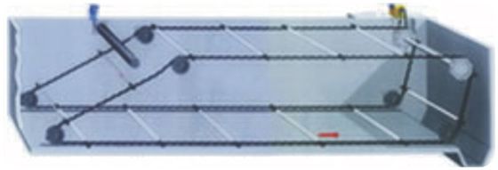 जल उपचार टैंक के लिए 3 एम चेन स्क्रैपर सिस्टम कार्बन स्टील