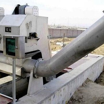 सीवेज स्क्रू प्रेस मशीन, 1.2m3 / h स्मॉल डिवाटरिंग स्क्रू प्रेस