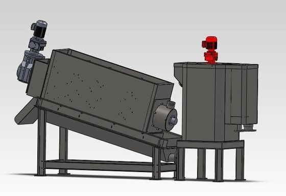 100 मिमी स्टैक्ड स्क्रू स्लज डीवाटरिंग मशीन औद्योगिक ग्रेड
