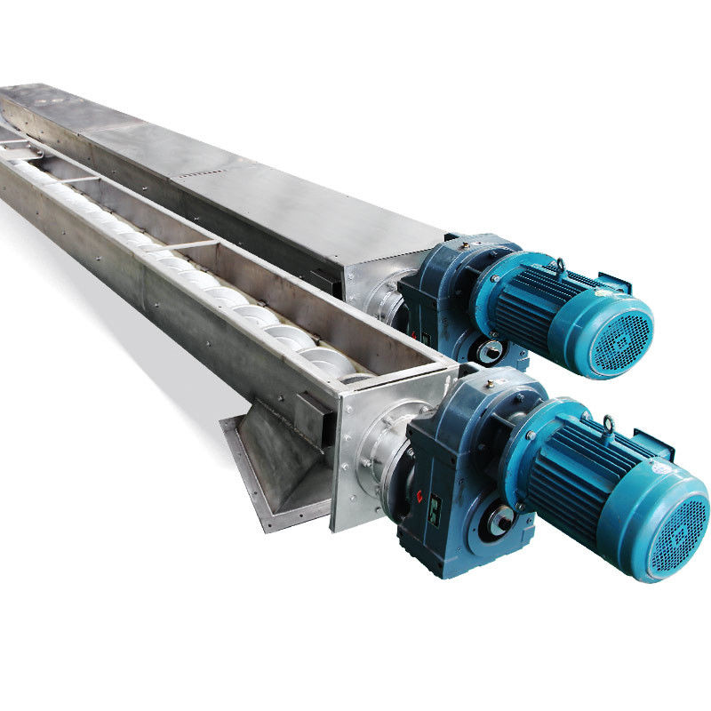 रेत सूखी पाउडर के लिए मैंगनीज स्टील कीचड़ पेंच कन्वेयर शाफ्टलेस सर्पिल कन्वेयर