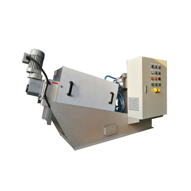 SS304/316 स्क्रू प्रेस स्लज डीवाटरिंग मशीन 2.25kw ऑटोमैटिक रनिंग