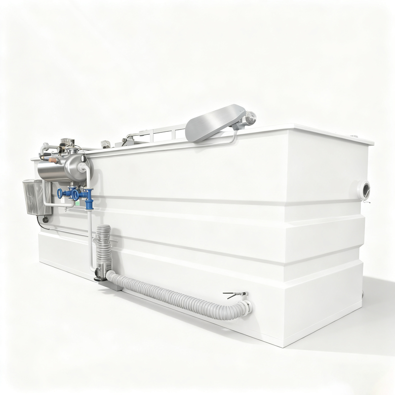 मांस प्रसंस्करण अपशिष्ट जल उपचार के लिए 1000L-4000L भंग एयर फ्लोटेशन मशीन