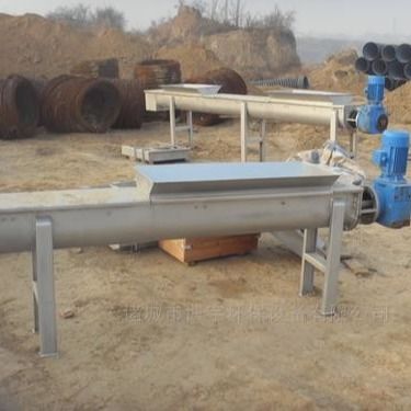 उच्च क्षमता वाले स्क्रू प्रेस निर्जलीकरण प्रणाली 6.5 m3/h, अपशिष्ट जल के लिए शाफ्ट प्रकार