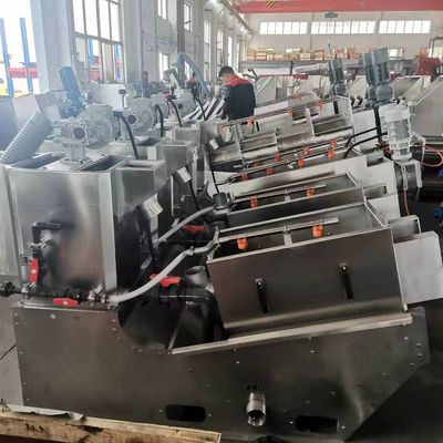 सॉलिड लिक्विड सेपरेशन SS304 स्पाइरल स्लज डीवाटरिंग मशीन ऑटोमैटिक स्क्रू टाइप: