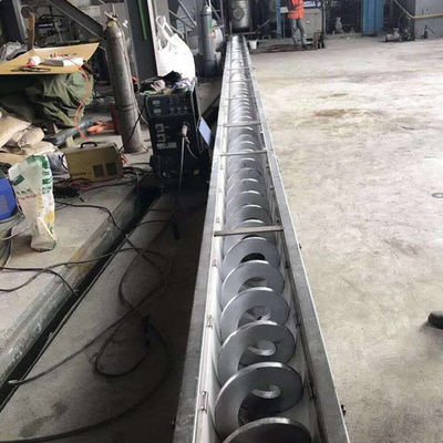 यू टाइप शाफ़्टलेस स्लज पाउडर बरमा पेंच कन्वेयर मशीन SS316L 1-10t / h