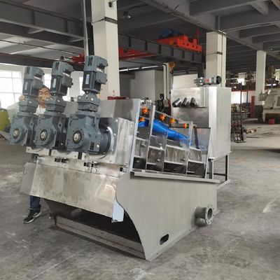 छपाई और रंगाई कारखाने के लिए 90-150 किग्रा / एच स्क्रू प्रेस स्लज डीवाटरिंग मशीन