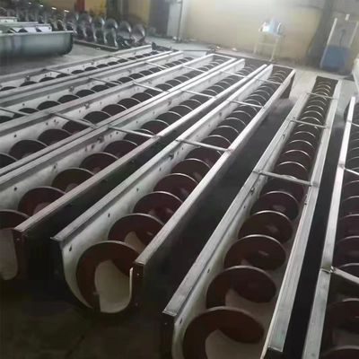 साइलो सीमेंट के लिए 1 ~ 25 मीटर झुका हुआ स्टेनलेस स्टील स्क्रू बरमा कन्वेयर
