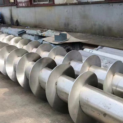 सीमेंट के लिए स्लग कार्बन स्टील स्प्रियल 304 स्टेनलेस स्क्रू कन्वेयर