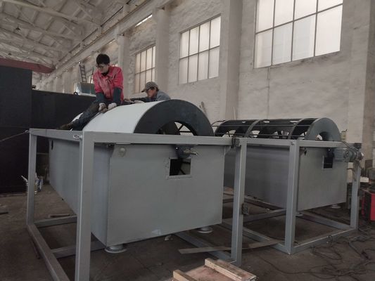 30m3 / h रोटरी ड्रम थिनर मूविंग रिंग स्क्रू दस्ता
