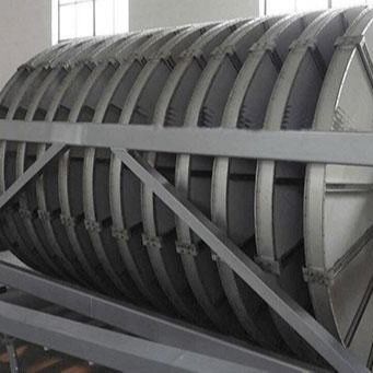 सफेद अपशिष्ट जल उपचार टैंक, फाइबर घूर्णन ड्रम फ़िल्टर