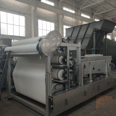 स्टेनलेस स्टील स्लरी डिवाटरिंग उपकरण, 10 एम 3 / एच बेल्ट प्रेस अपशिष्ट जल उपचार